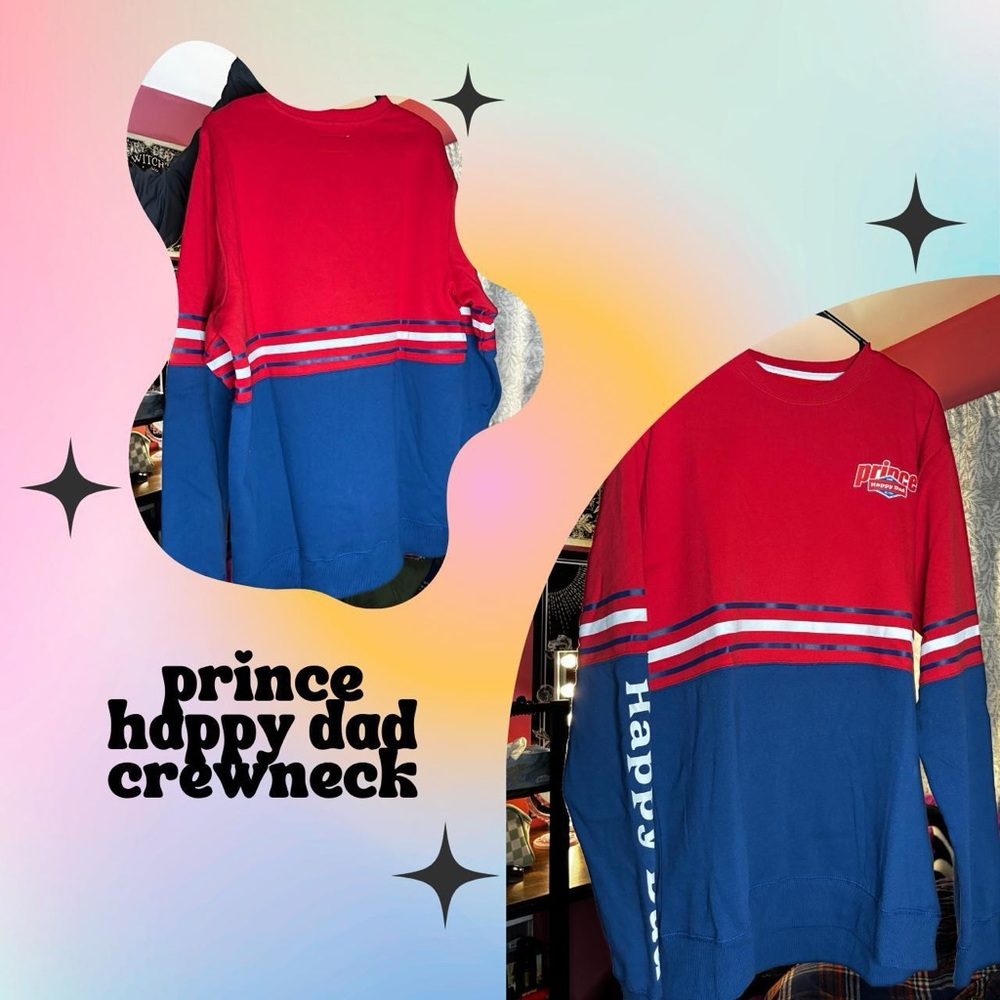 prince happy dad crewneck